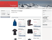 Tablet Screenshot of berglager.de